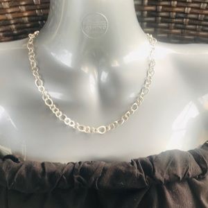 925 Sterling Silver Circle Link Necklace